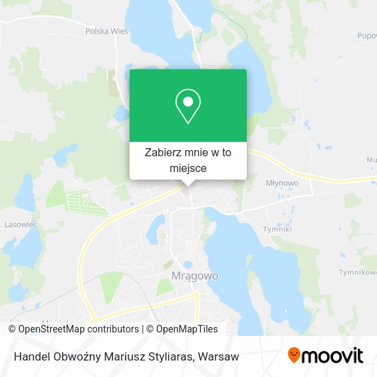 Mapa Handel Obwoźny Mariusz Styliaras