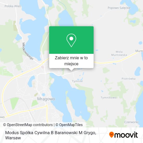 Mapa Modus Spółka Cywilna B Baranowski M Grygo