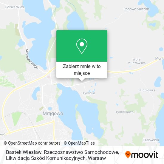 Mapa Bastek Wiesław. Rzeczoznawstwo Samochodowe, Likwidacja Szkód Komunikacyjnych