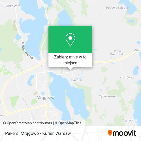 Mapa Pakersi Mrągowo - Kurier