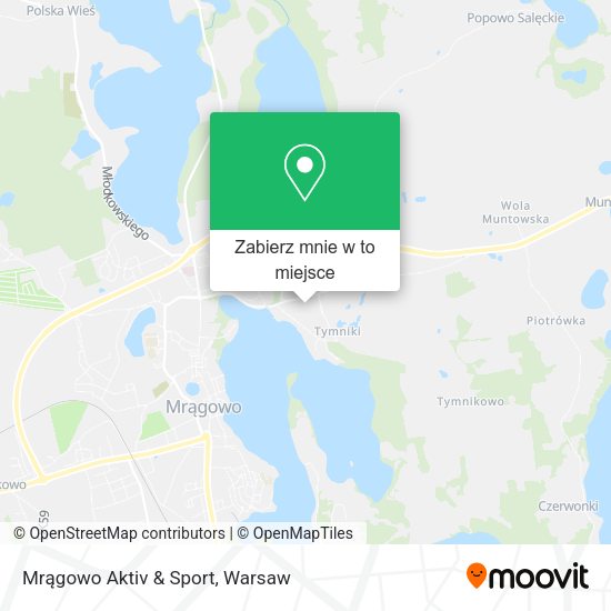 Mapa Mrągowo Aktiv & Sport