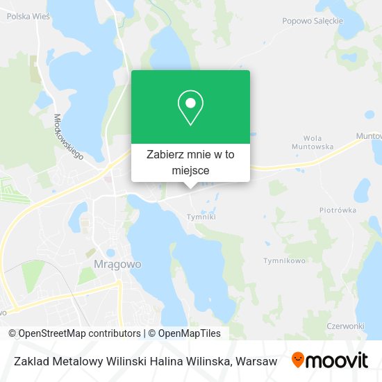 Mapa Zaklad Metalowy Wilinski Halina Wilinska