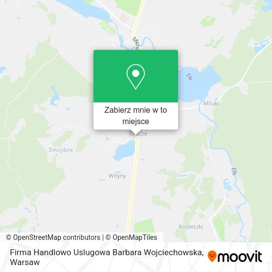 Mapa Firma Handlowo Uslugowa Barbara Wojciechowska