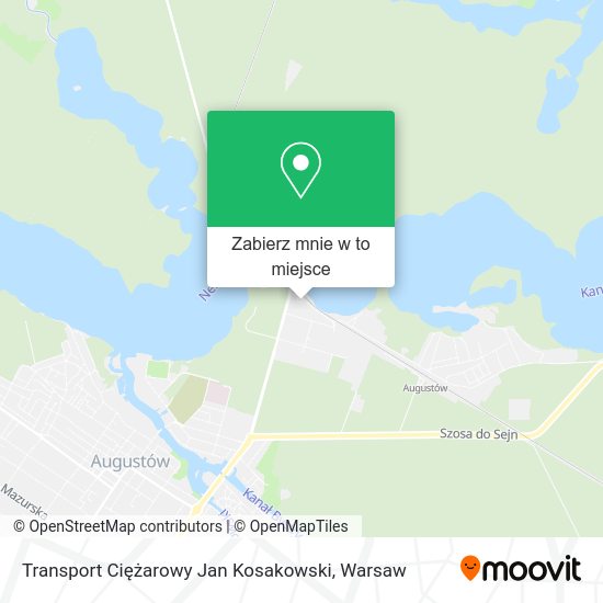 Mapa Transport Ciężarowy Jan Kosakowski