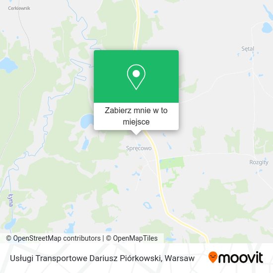 Mapa Usługi Transportowe Dariusz Piórkowski