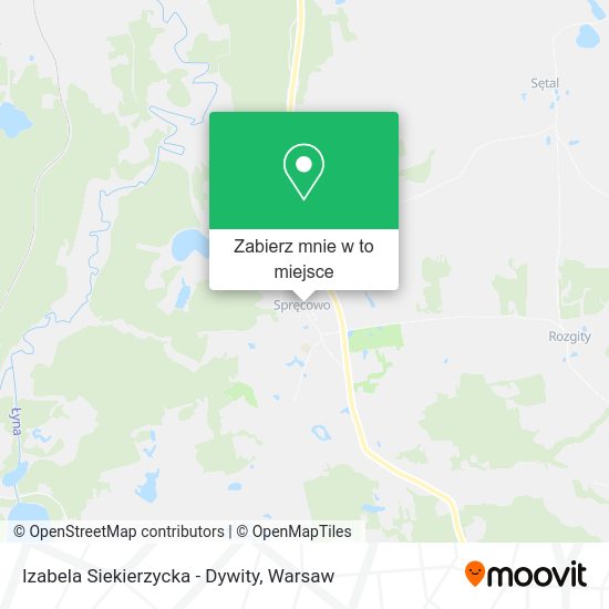 Mapa Izabela Siekierzycka - Dywity