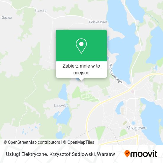 Mapa Usługi Elektryczne. Krzysztof Sadłowski