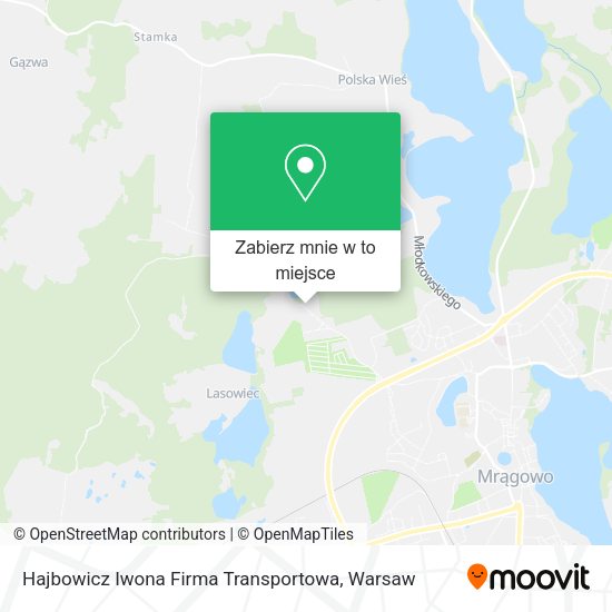 Mapa Hajbowicz Iwona Firma Transportowa