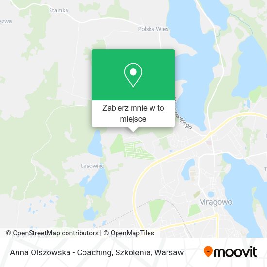 Mapa Anna Olszowska - Coaching, Szkolenia