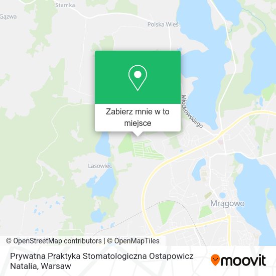 Mapa Prywatna Praktyka Stomatologiczna Ostapowicz Natalia