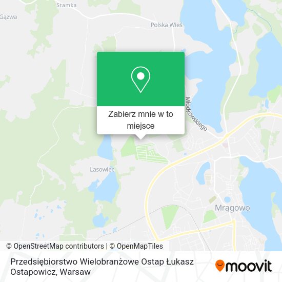 Mapa Przedsiębiorstwo Wielobranżowe Ostap Łukasz Ostapowicz