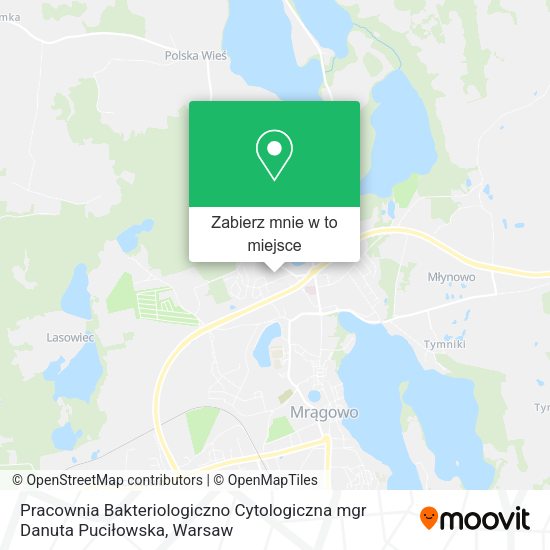 Mapa Pracownia Bakteriologiczno Cytologiczna mgr Danuta Puciłowska