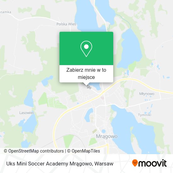 Mapa Uks Mini Soccer Academy Mrągowo