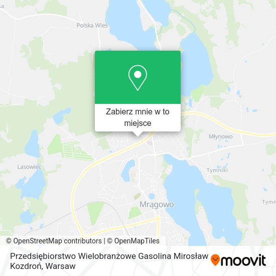 Mapa Przedsiębiorstwo Wielobranżowe Gasolina Mirosław Kozdroń