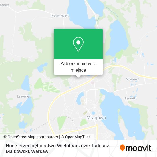 Mapa Hose Przedsiębiorstwo Wielobranżowe Tadeusz Małkowski