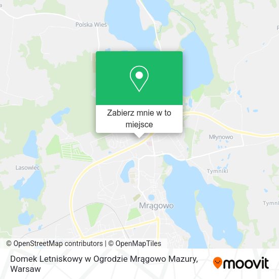 Mapa Domek Letniskowy w Ogrodzie Mrągowo Mazury