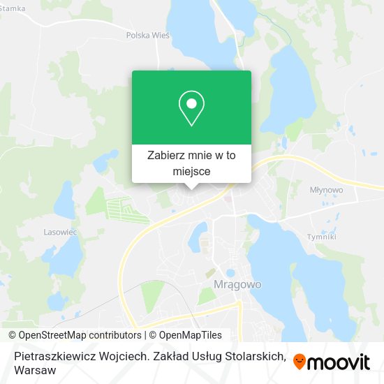 Mapa Pietraszkiewicz Wojciech. Zakład Usług Stolarskich