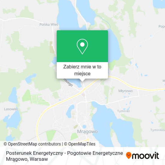 Mapa Posterunek Energetyczny - Pogotowie Energetyczne Mrągowo