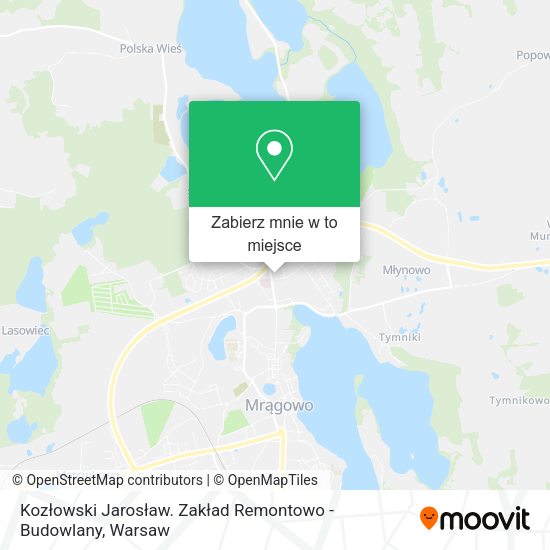 Mapa Kozłowski Jarosław. Zakład Remontowo - Budowlany