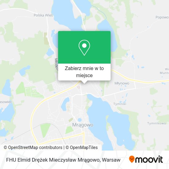 Mapa FHU Elmid Drężek Mieczysław Mrągowo