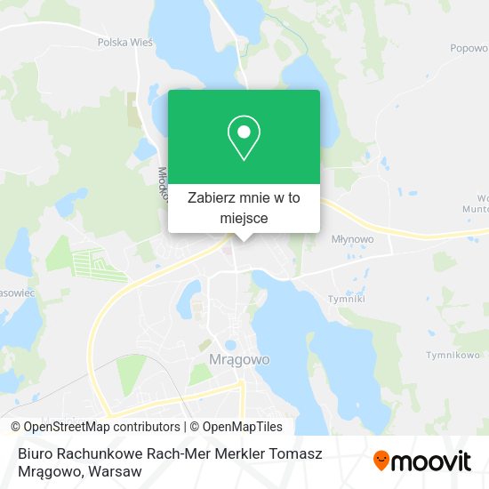 Mapa Biuro Rachunkowe Rach-Mer Merkler Tomasz Mrągowo