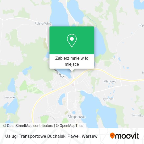 Mapa Usługi Transportowe Duchalski Paweł