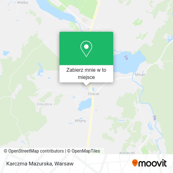 Mapa Karczma Mazurska