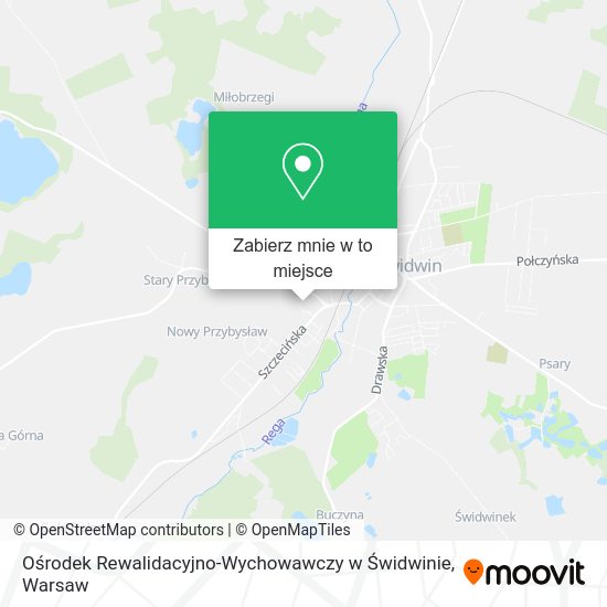 Mapa Ośrodek Rewalidacyjno-Wychowawczy w Świdwinie