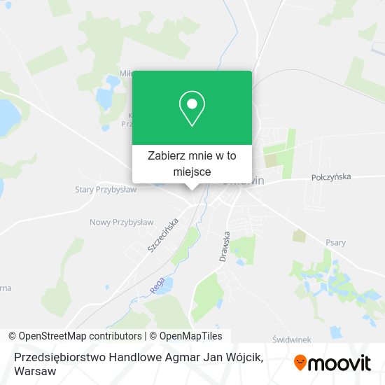 Mapa Przedsiębiorstwo Handlowe Agmar Jan Wójcik