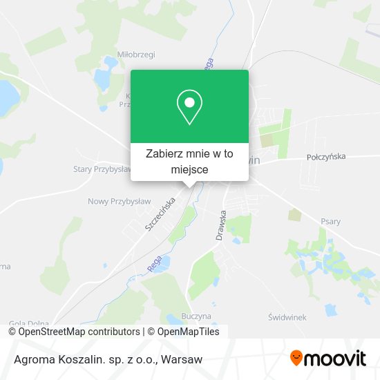 Mapa Agroma Koszalin. sp. z o.o.