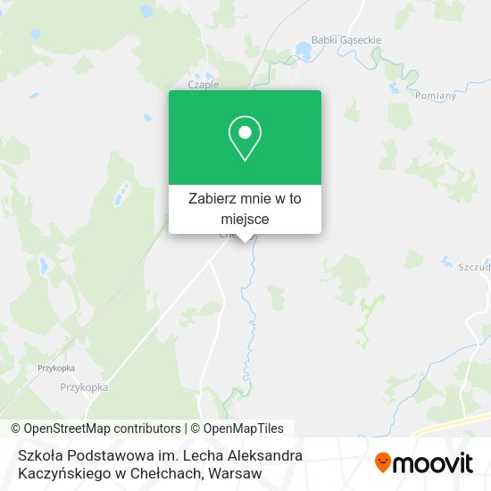 Mapa Szkoła Podstawowa im. Lecha Aleksandra Kaczyńskiego w Chełchach