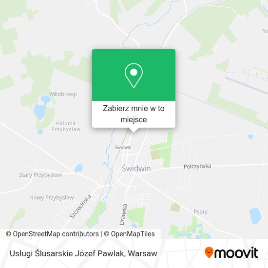 Mapa Usługi Ślusarskie Józef Pawlak