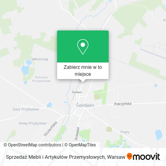 Mapa Sprzedaż Mebli i Artykułów Przemysłowych