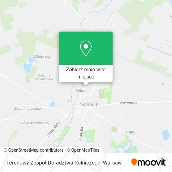 Mapa Terenowy Zespół Doradztwa Rolniczego