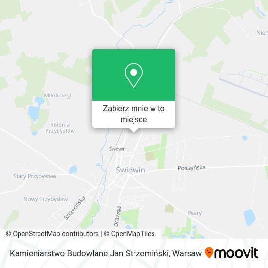 Mapa Kamieniarstwo Budowlane Jan Strzemiński