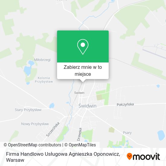 Mapa Firma Handlowo Usługowa Agnieszka Oponowicz