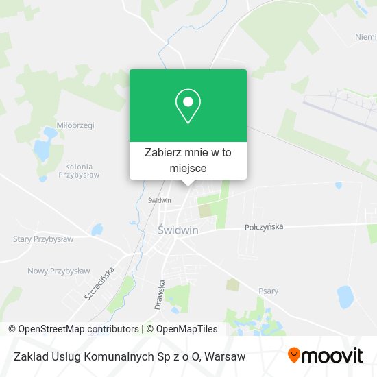 Mapa Zaklad Uslug Komunalnych Sp z o O