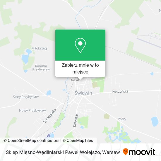 Mapa Sklep Mięsno-Wędliniarski Paweł Wołejszo