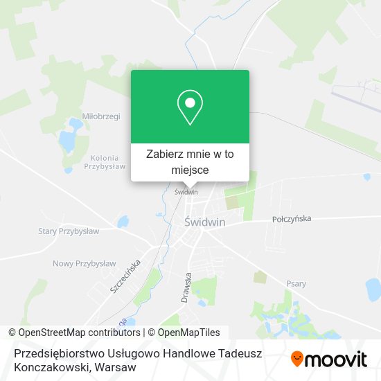 Mapa Przedsiębiorstwo Usługowo Handlowe Tadeusz Konczakowski