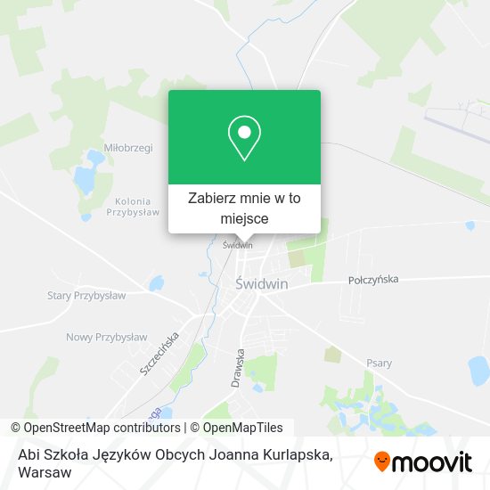 Mapa Abi Szkoła Języków Obcych Joanna Kurlapska