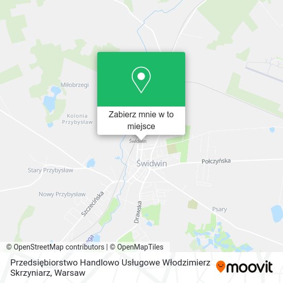 Mapa Przedsiębiorstwo Handlowo Usługowe Włodzimierz Skrzyniarz