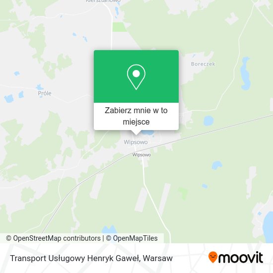 Mapa Transport Usługowy Henryk Gaweł