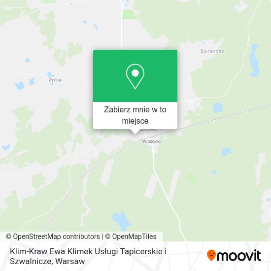 Mapa Klim-Kraw Ewa Klimek Usługi Tapicerskie i Szwalnicze