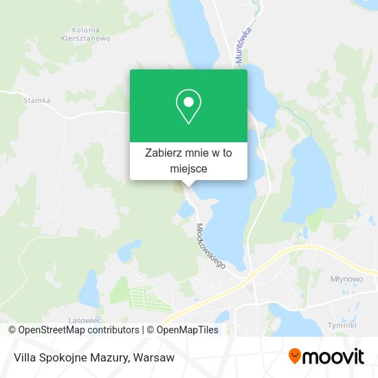 Mapa Villa Spokojne Mazury