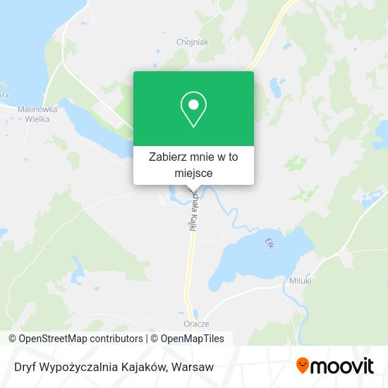 Mapa Dryf Wypożyczalnia Kajaków