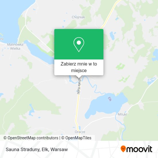 Mapa Sauna Straduny, Ełk