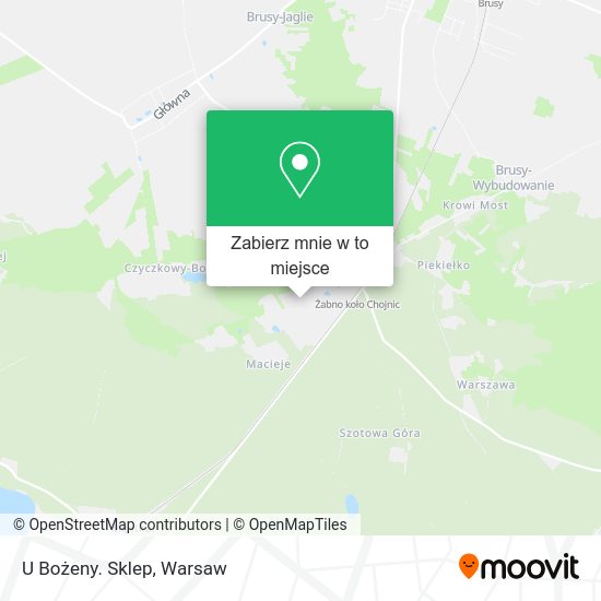 Mapa U Bożeny. Sklep