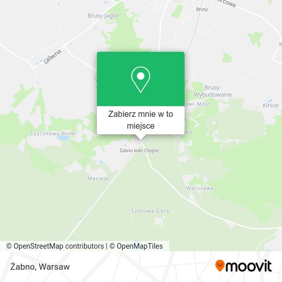 Mapa Żabno