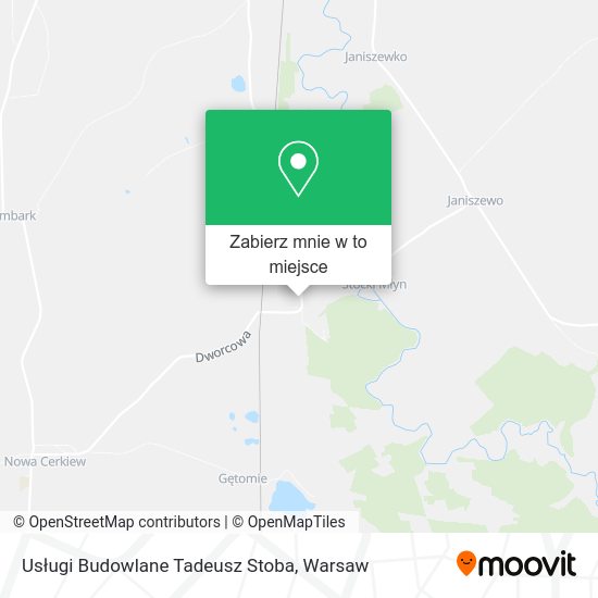 Mapa Usługi Budowlane Tadeusz Stoba