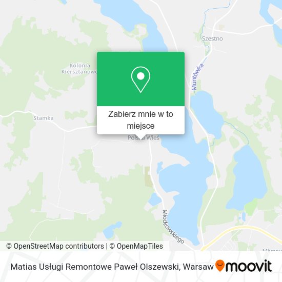 Mapa Matias Usługi Remontowe Paweł Olszewski